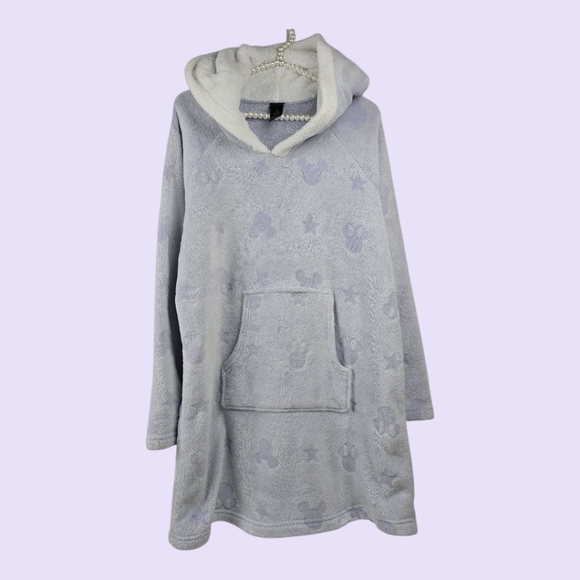 Disney Other - Mickey and Minnie Mouse Hooded Fleece Lounger